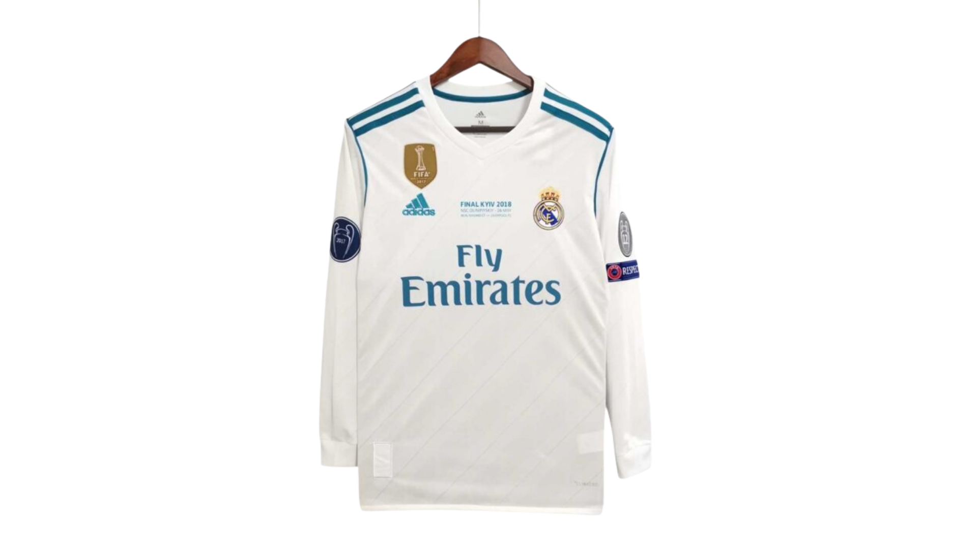Real Madrid Local 17/18 Manga Larga “Final Champions”
